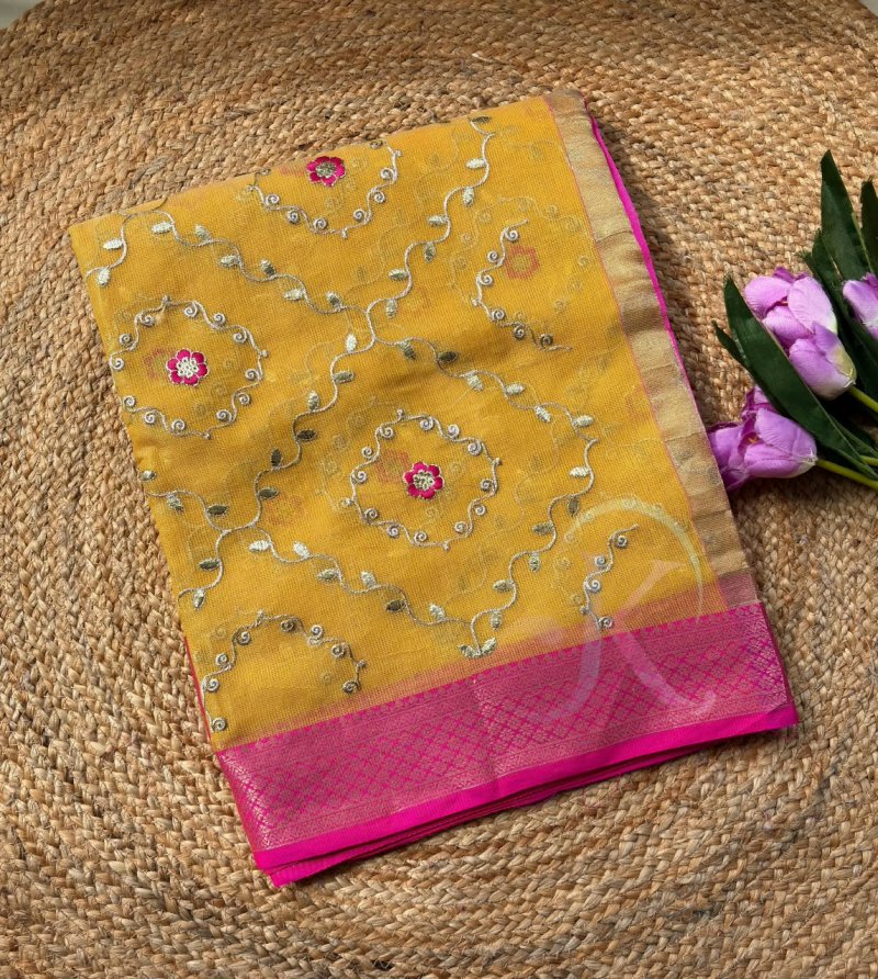 Jk 438 Soft Kota Doriya Work Saree